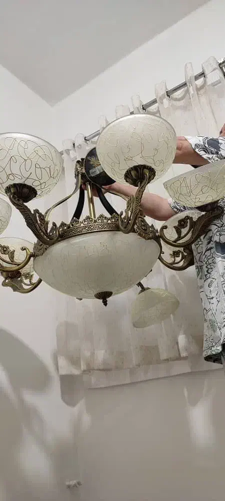 لوستر|لوستر و چراغ آویز|اراک, |دیوار