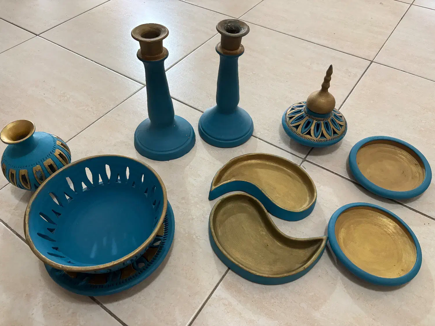 طروف سفالی|صنایع دستی و سایر لوازم تزئینی|رشت, کاکتوس|دیوار