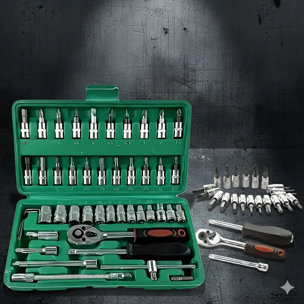 مجموعه آچار بکس 45 پارچه مدل Titan/فولادی و بادوام|ابزارآلات|خوی, |دیوار