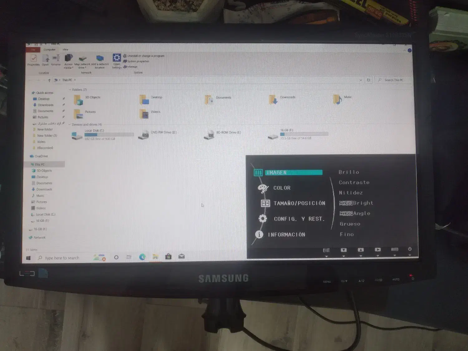 مانیتور سامسونگ ۱۹اینچ|قطعات و لوازم جانبی رایانه|فردیس, فردیس|دیوار