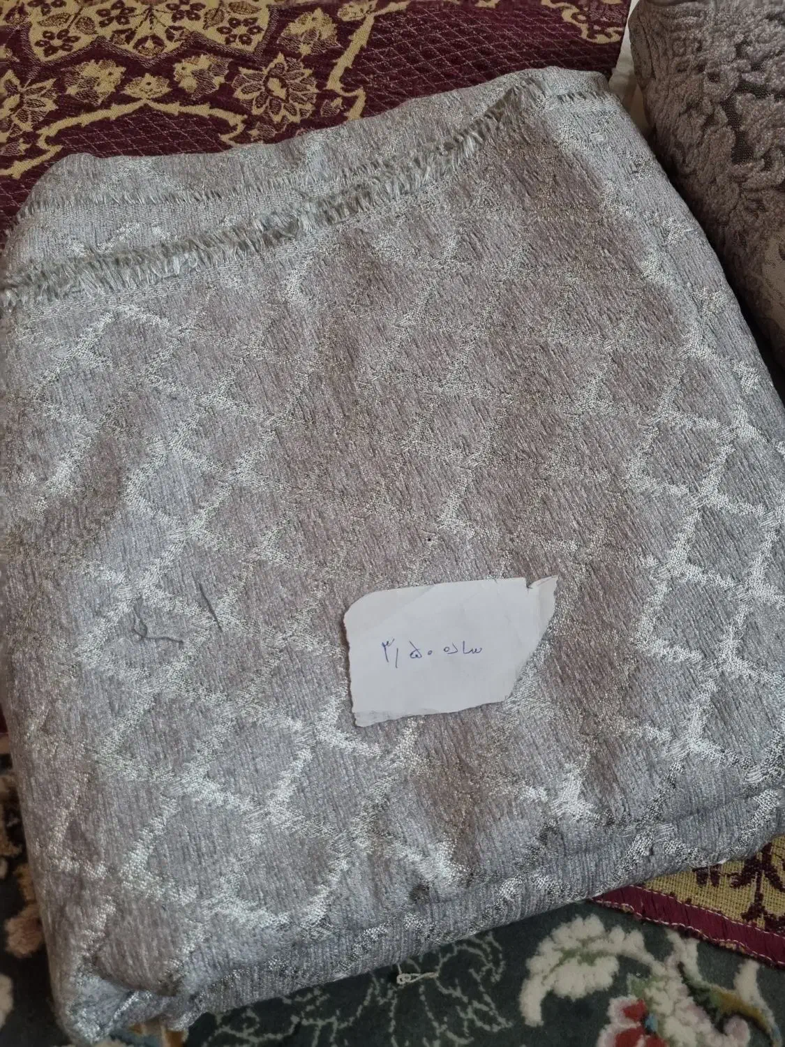 پارچه رومبلی مخمل برجسته تُرک|لوازم خیاطی و بافتنی|ساری, |دیوار