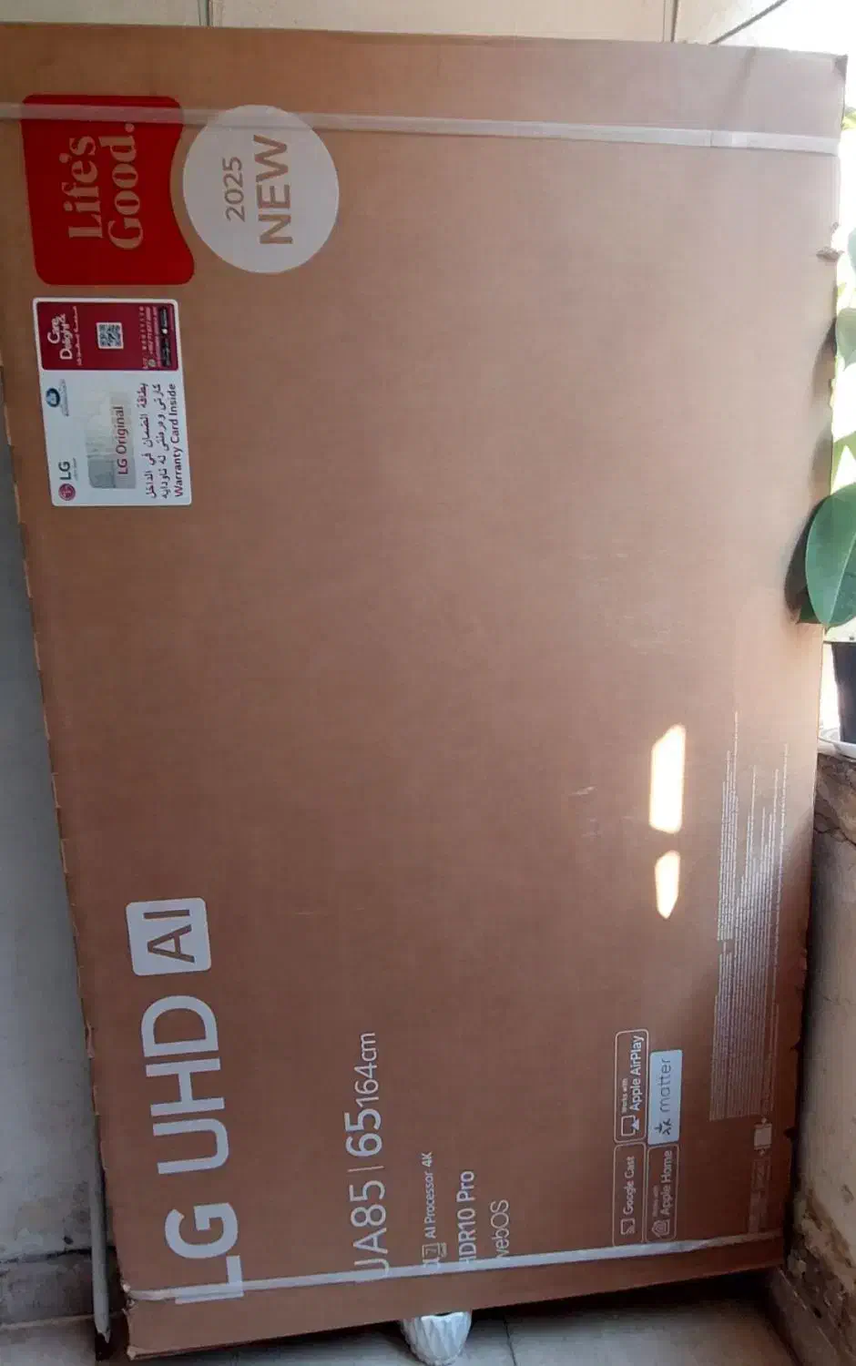 کارتن تلویزیون LG 65 (2025) با یونولیت|تلویزیون و پروژکتور|تهران, جوادیه|دیوار