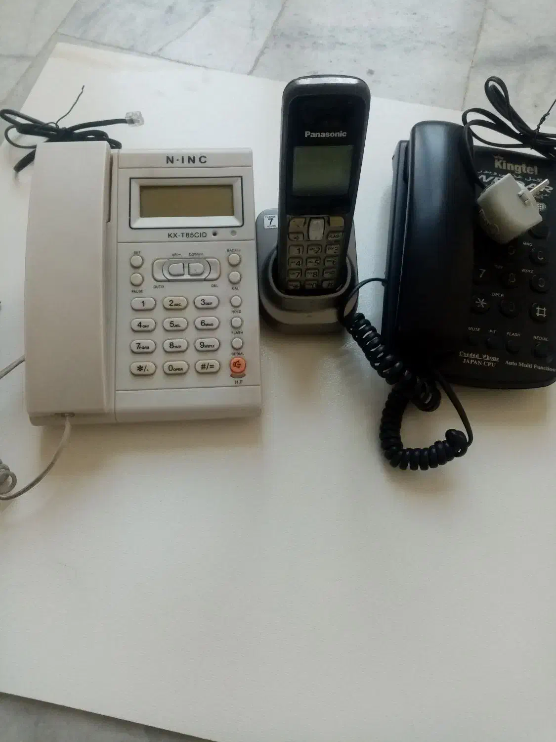 گوشی رومیزی سه تا باهم 500|تلفن رومیزی|شهریار, شهریار|دیوار