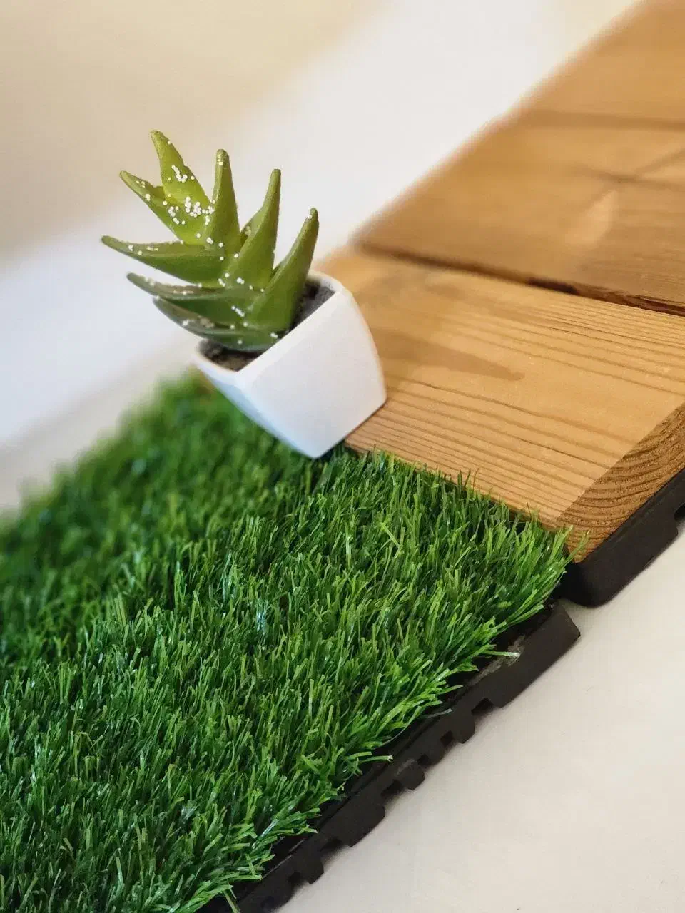 چمن مصنوعی مدل تایل سایز 30×30 سانتی متر|مصالح و تجهیزات ساختمان|اصفهان, قلعه طبره|دیوار