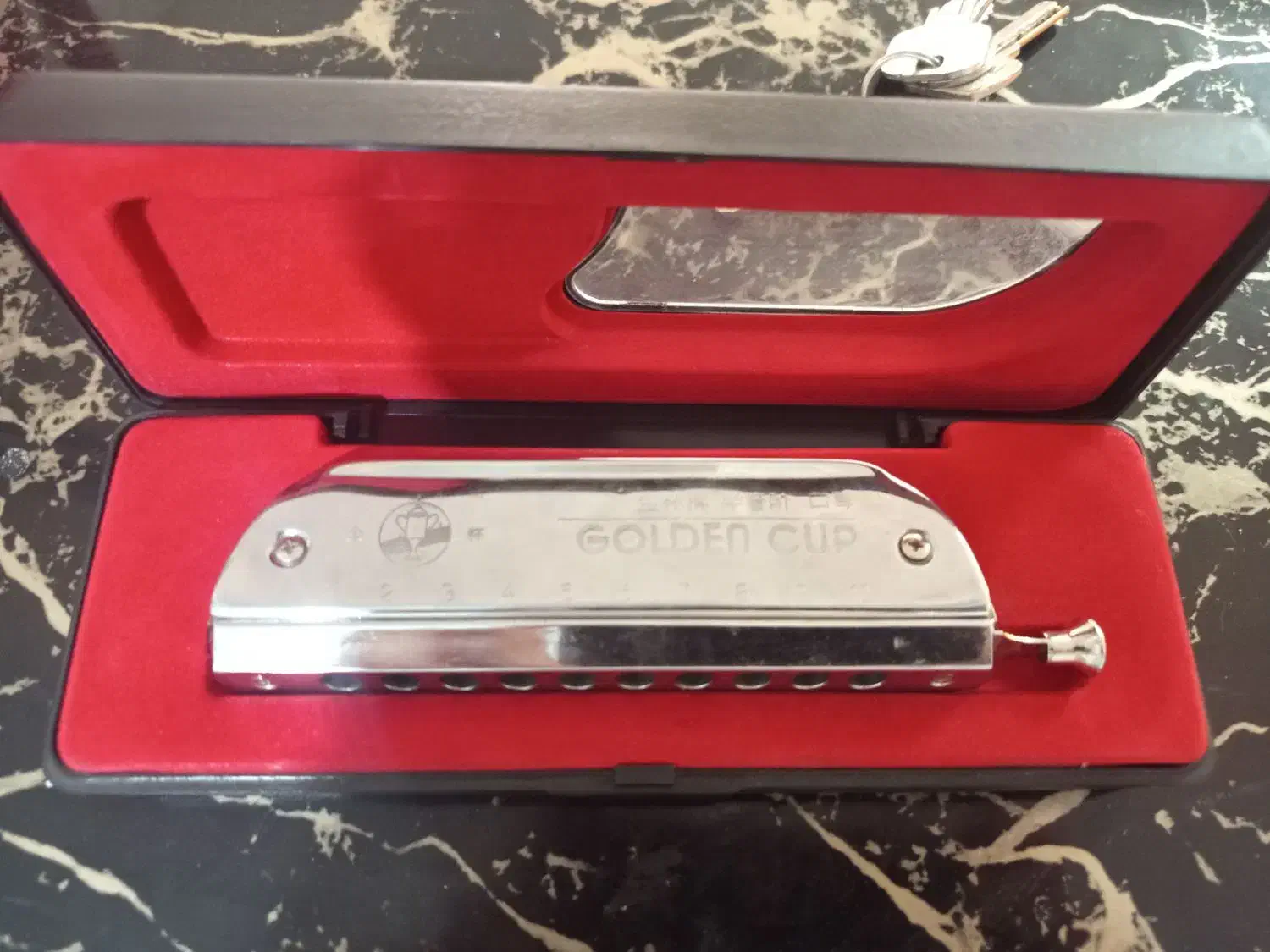 ساز دهنی گلدن کاپ.سالم.نو|سازهای بادی|قم, زنبیل آباد|دیوار