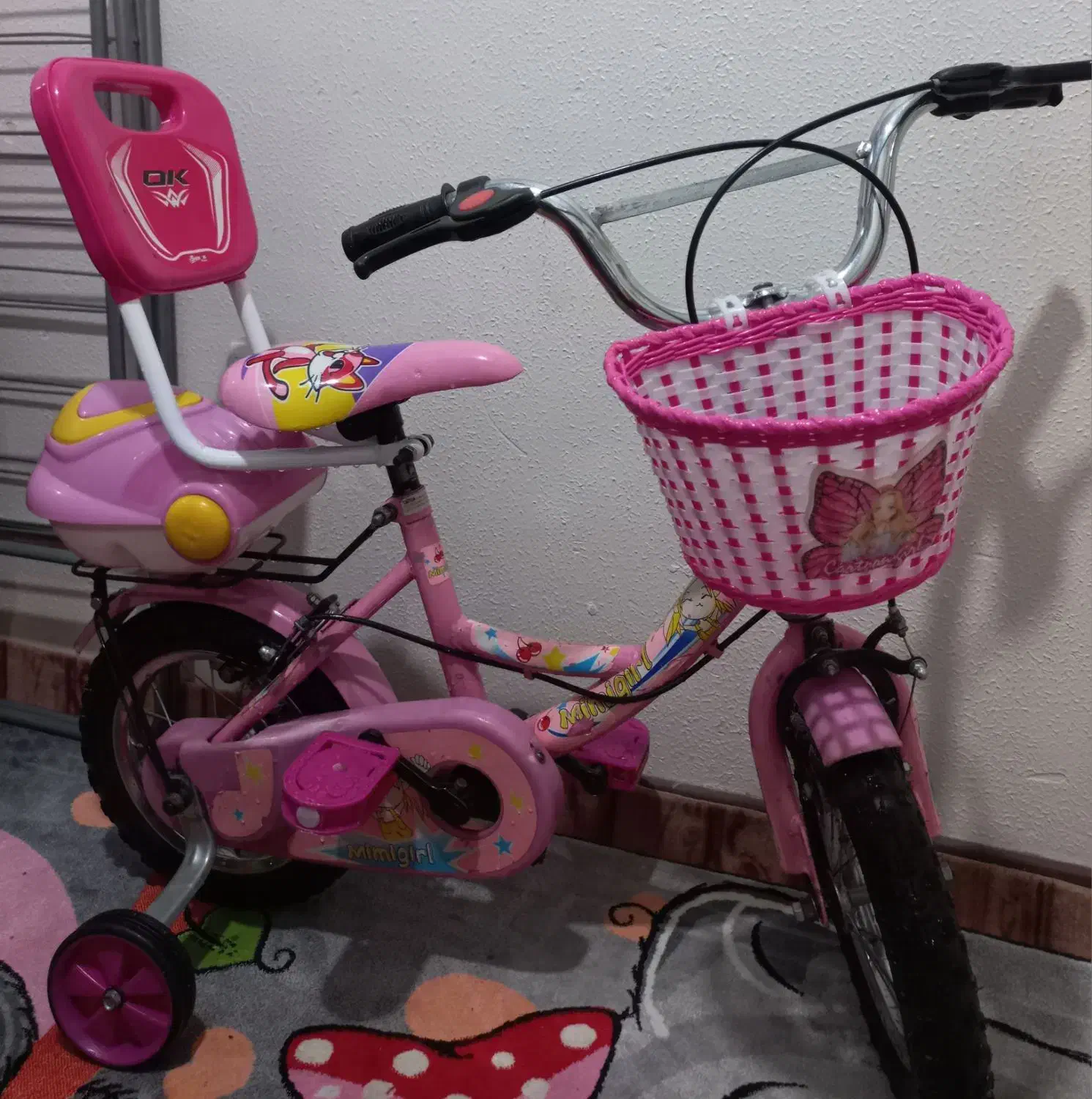 دوچرخه۱۲ کودک صورتی دخترانه بدون ایراد|دوچرخه، اسکیت، اسکوتر|هشتگرد, شهرک پامچال|دیوار