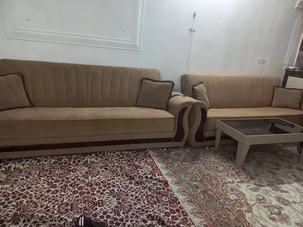 مبل راحتی تخت خواب شو باکسدار با غذاخوری|مبلمان خانگی و میز عسلی|خوی, |دیوار