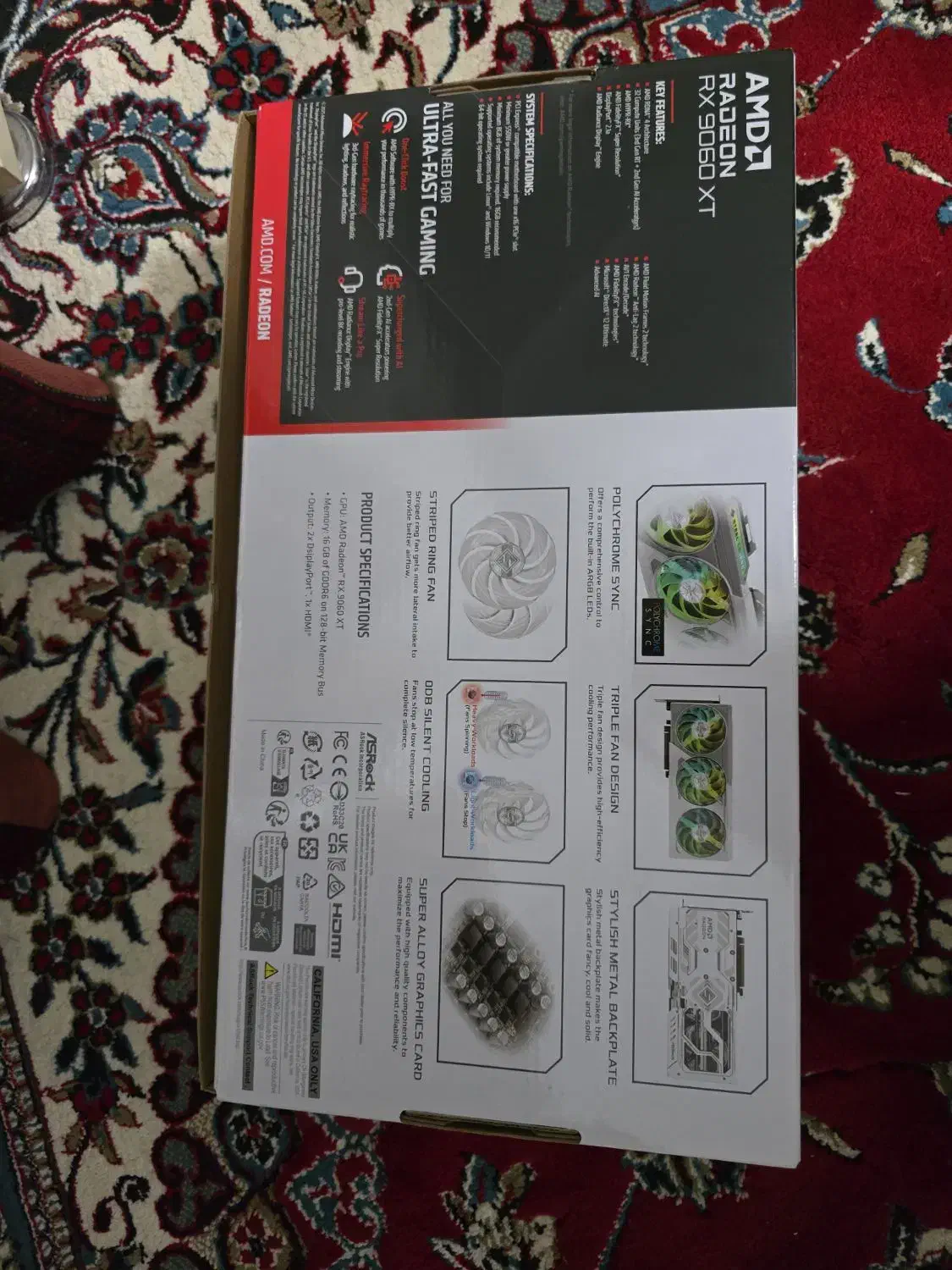 کارت گرافیک AMD 9060 XT STEEL LEGEND 16GB|قطعات و لوازم جانبی رایانه|بابل, |دیوار