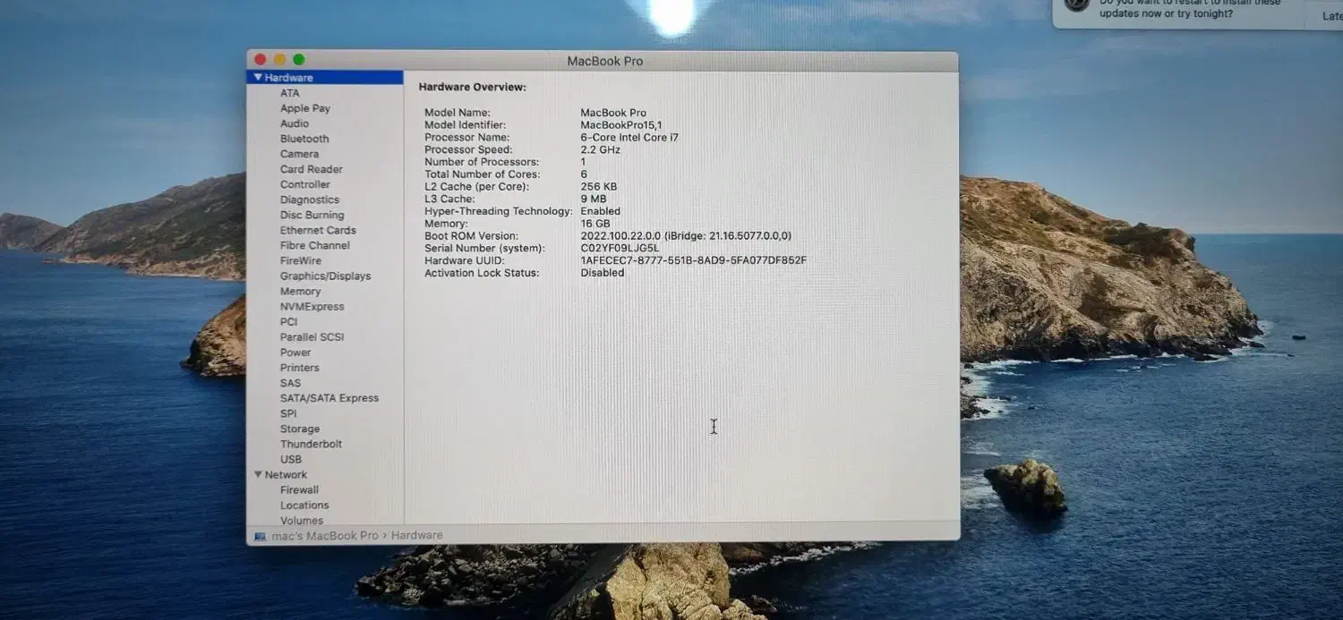مک بوک پرو تاچ بار Macbook pro 2018 i7 16gb 256gb|رایانه همراه|تهران, میدان ولیعصر|دیوار