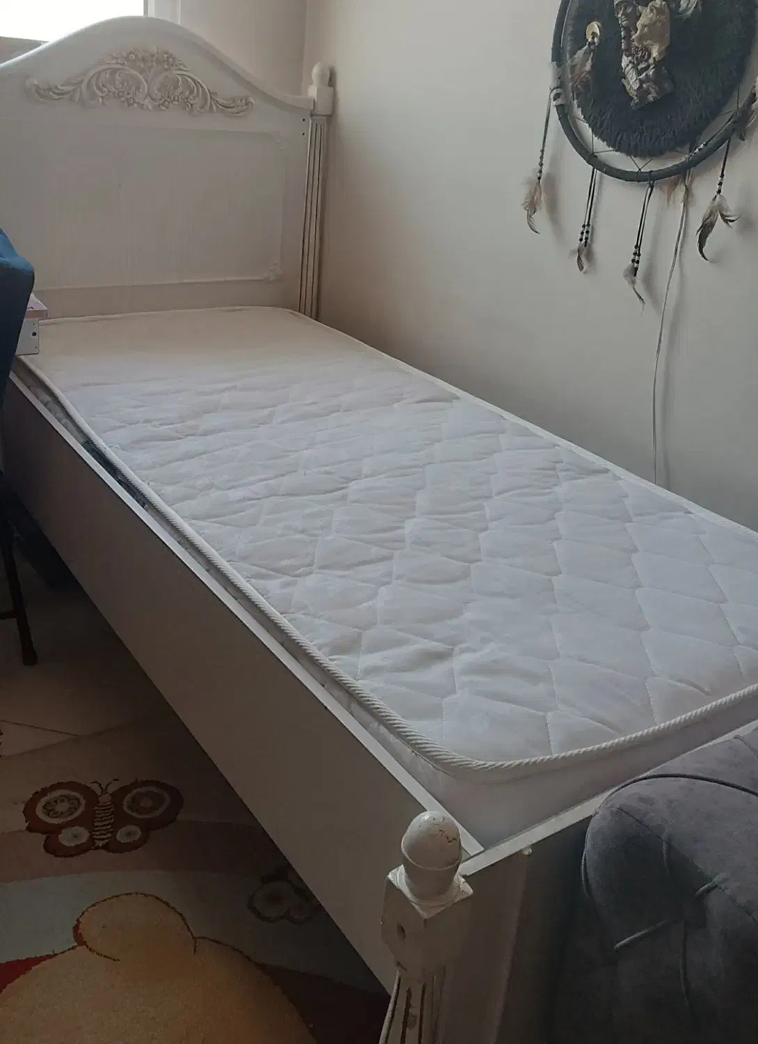 تخت خواب با تشک ویک عددکاناپه دونفره|تخت و سرویس خواب|تهران, استخر|دیوار