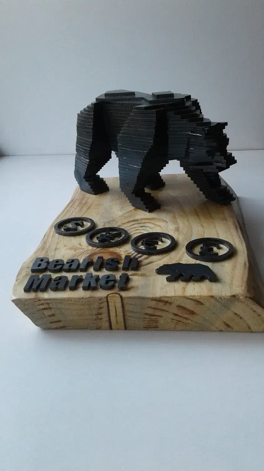 مجسمه دکوری گاو و خرس فلزی نماد بورس ، فارکس|مجسمه، تندیس، ماکت|اصفهان, باغ فدک|دیوار