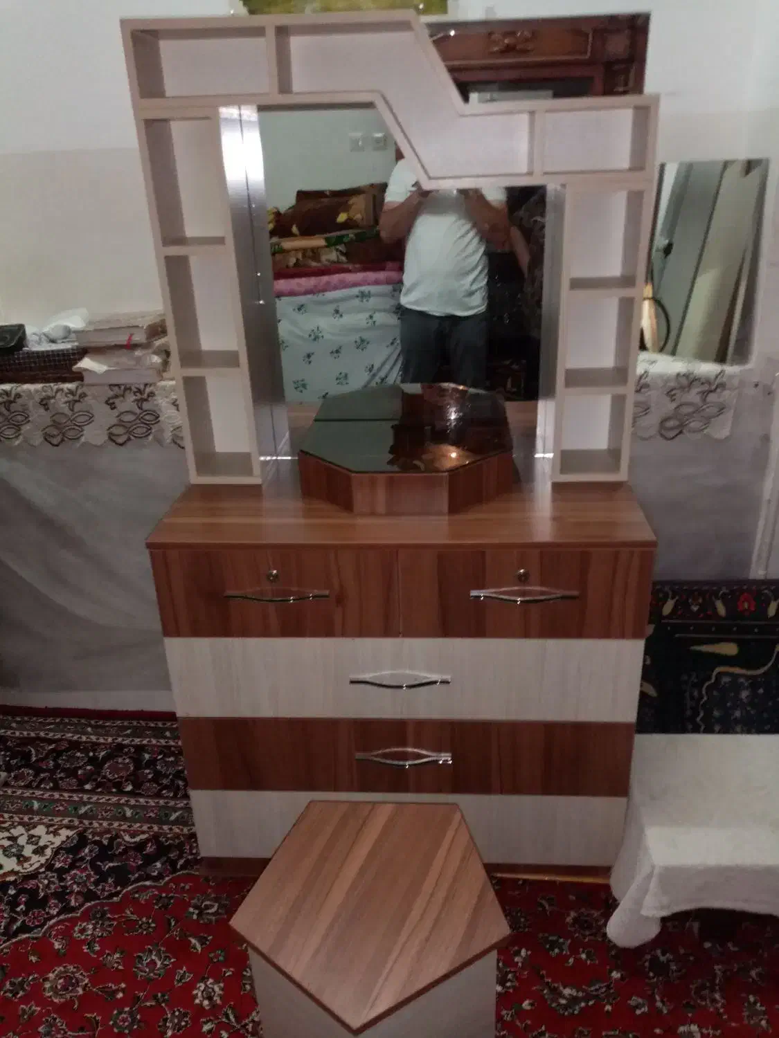 ست کامل سرویس چوب mdf|جاکفشی، کمد، دراور|قم, نخودی|دیوار