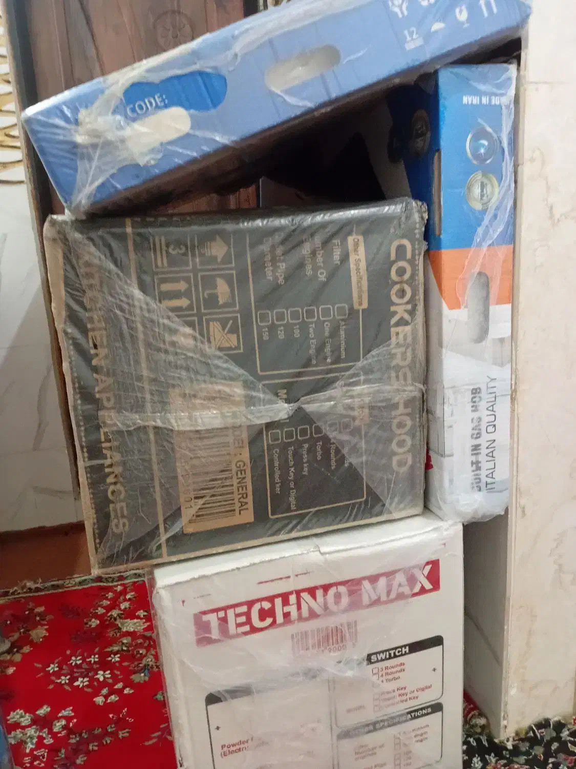 هود ۲عددروگازی شیشه ای ۲عددنواکبند|هود|اردبیل, |دیوار