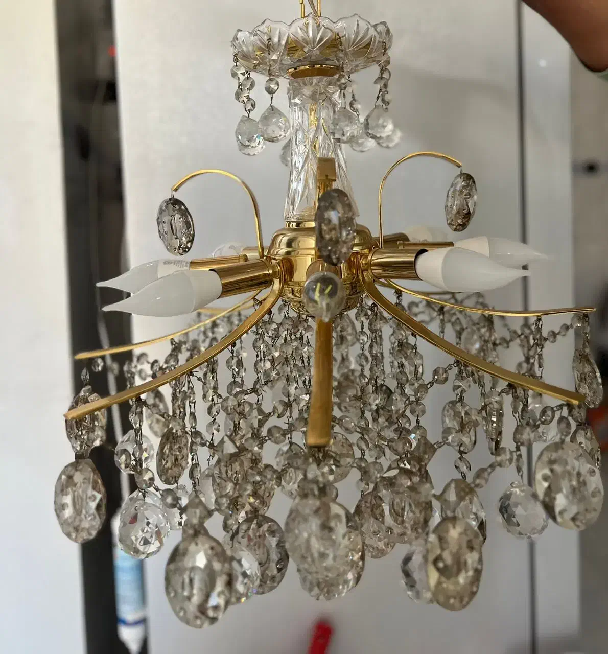 لوستر پزیرای کامل تمیز سالم بدون خط خش|لوستر و چراغ آویز|اندیشه, شهرک مریم|دیوار