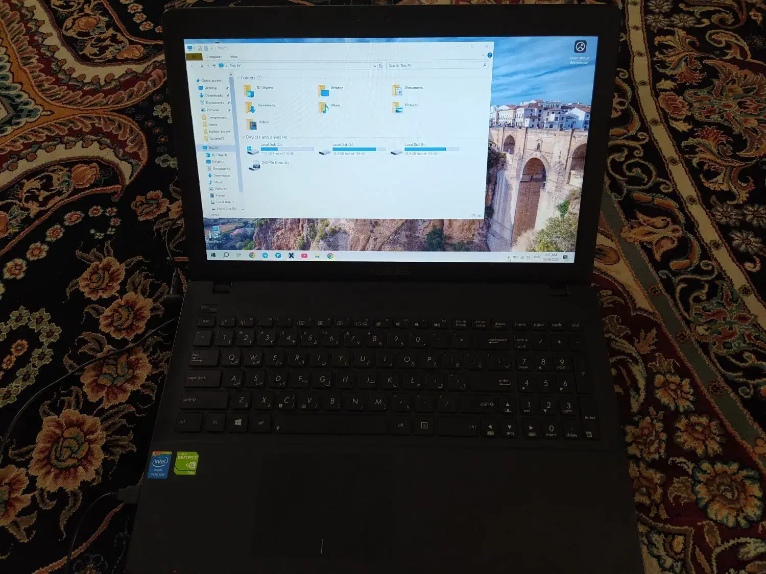 لپ تاپ ایسوس مدل x552c|رایانه همراه|کرمانشاه, |دیوار