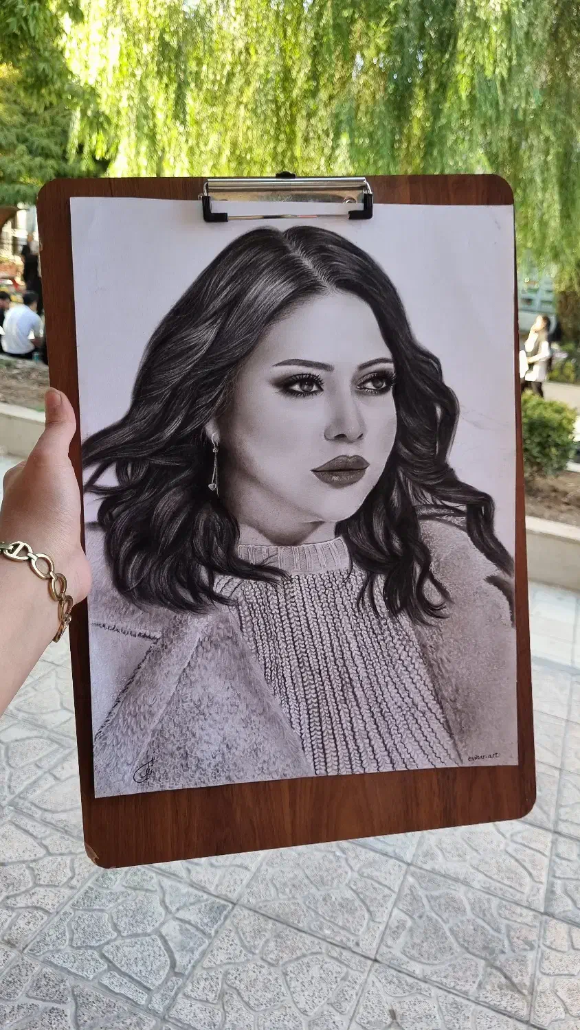سفارش نقاشی سیاه‌قلم باکیفیت بالا و قیمت مناسب|تابلو، نقاشی، عکس|کرمانشاه, |دیوار