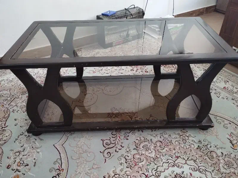 میز عسلی چوبی و شیشه ای|مبلمان خانگی و میز عسلی|اردبیل, |دیوار