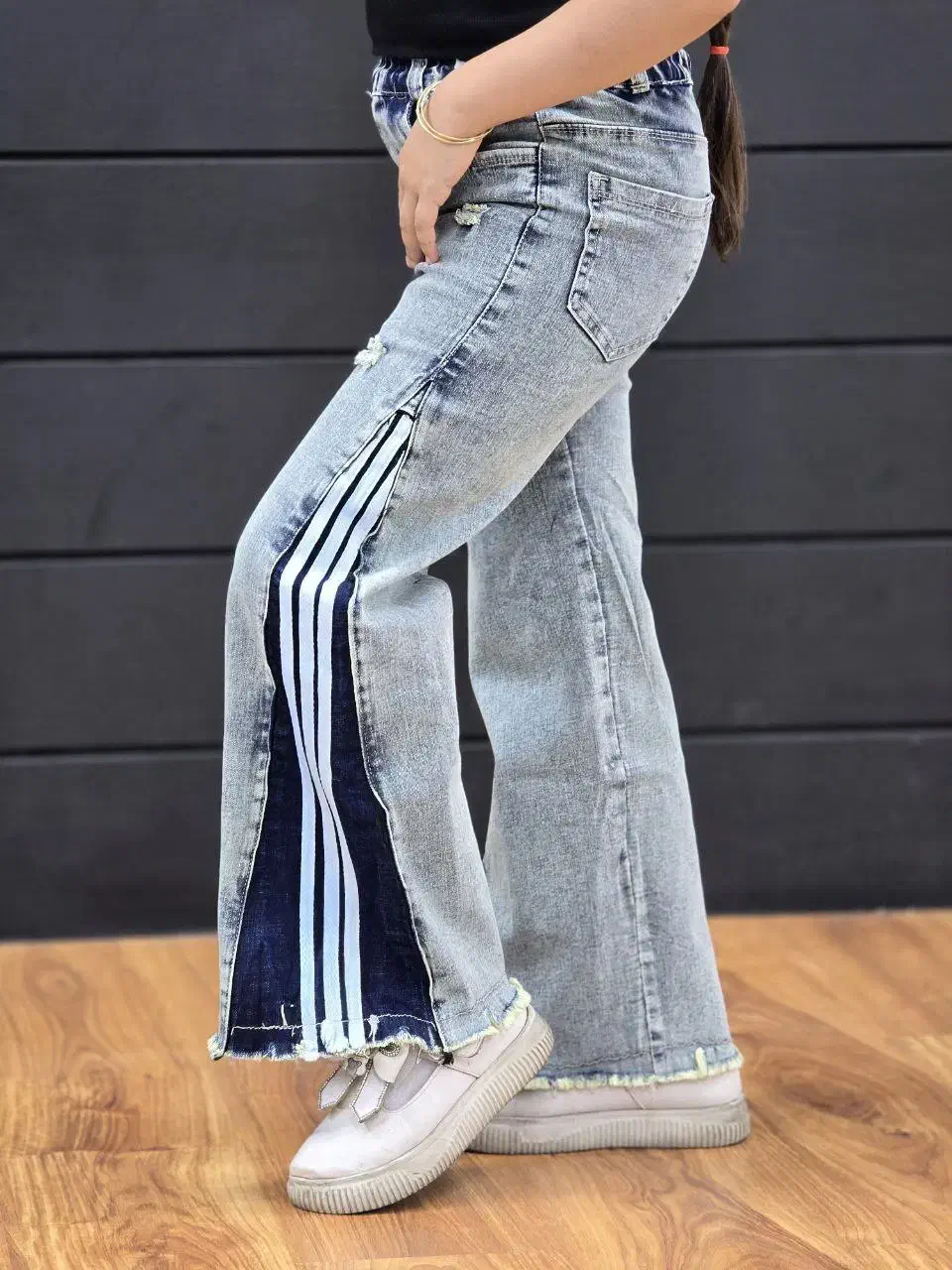 شلوار جین مام برند بچگانه بغل سه خط|کفش و لباس بچه|اسلامشهر, شهرک قائمیه|دیوار