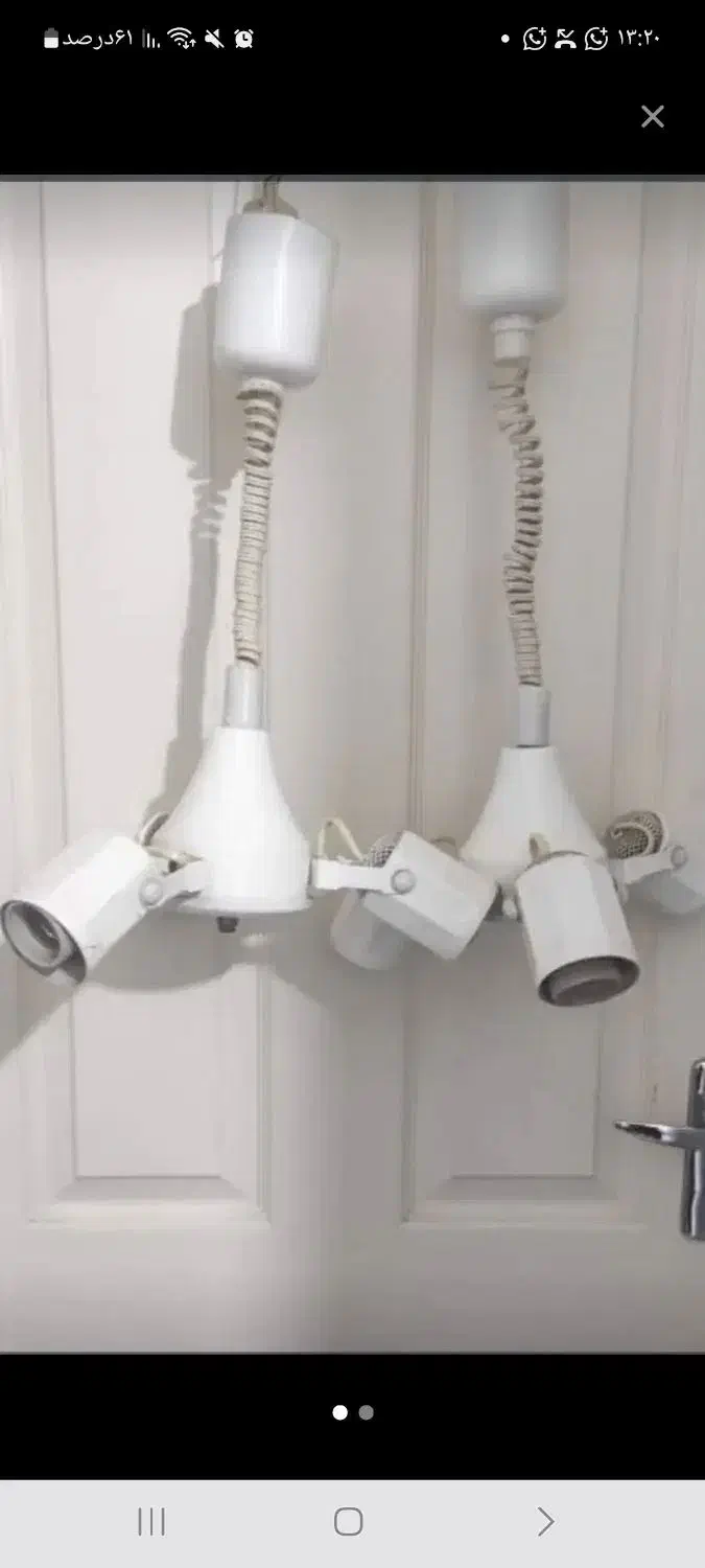 اویز چراغی ۳تای|لوستر و چراغ آویز|شادگان, |دیوار