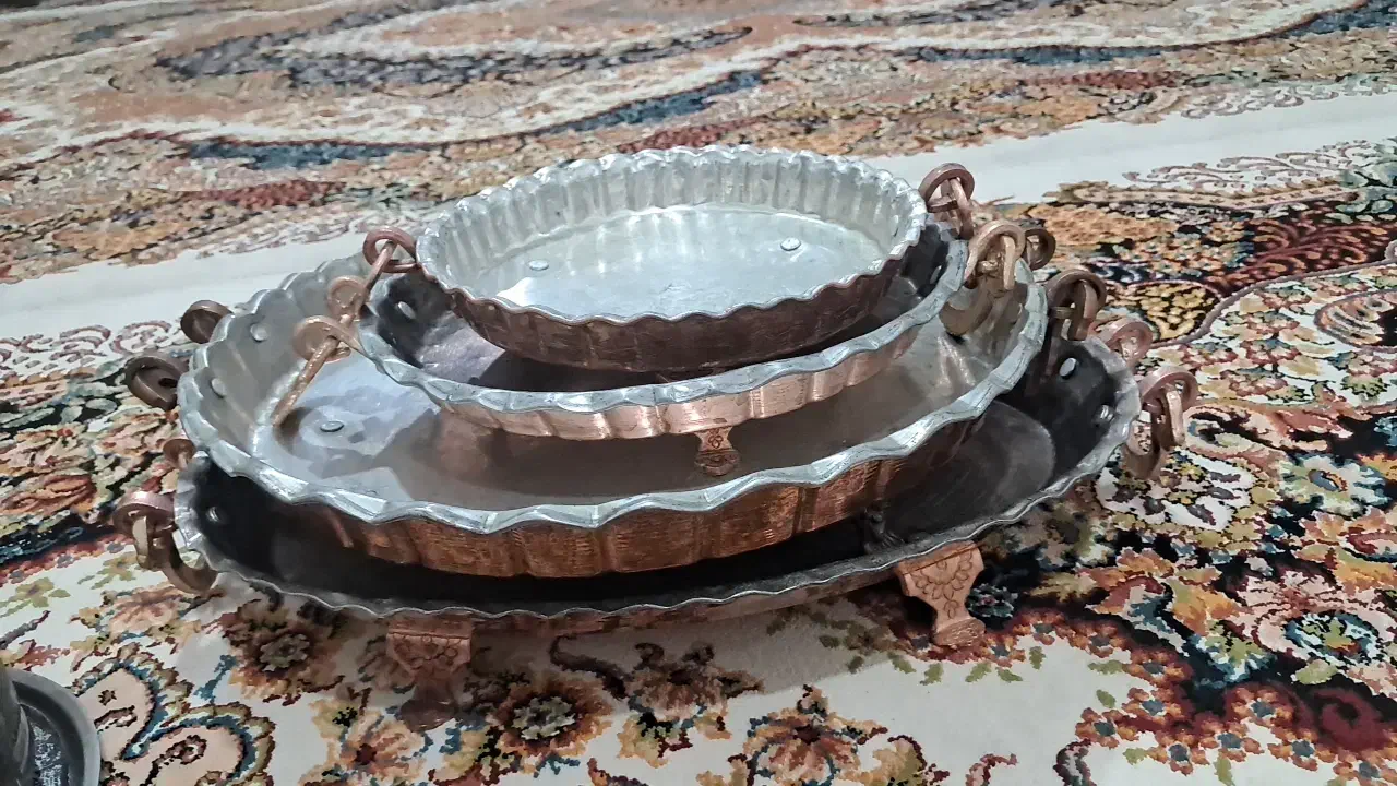 ظرف مسی|ظروف سرو و پذیرایی|مسجد سلیمان, |دیوار