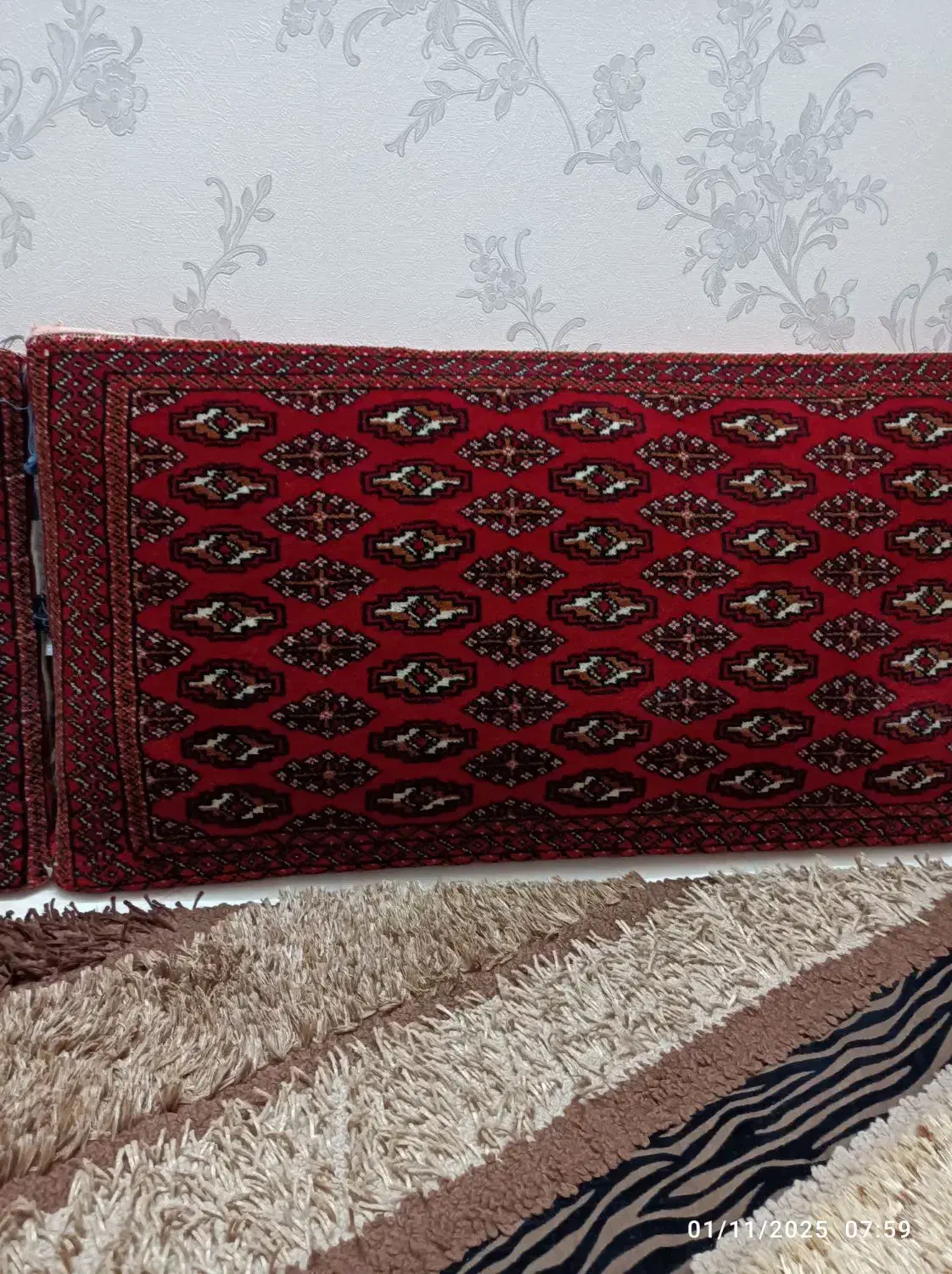 یک جفت پشتی دستباف خیلی تمیز و مرتب|پشتی|بروجرد, |دیوار