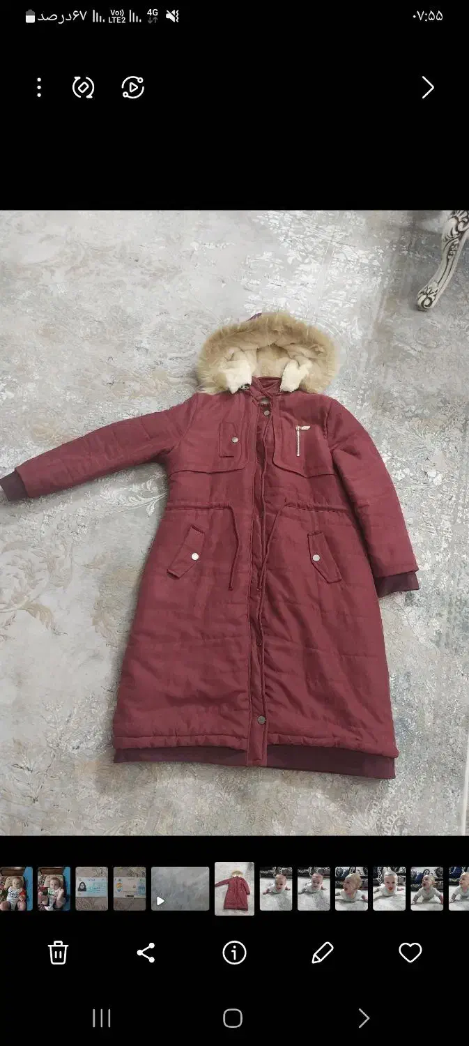 کاپشن کاملا سالم و داخل خز|لباس|قزوین, |دیوار