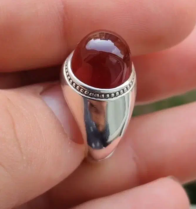 انگشتر نقره مرحوم حاج حسین جدی سنگ عقیق|بدلیجات|تهران, نیروی هوایی (پیروزی)|دیوار