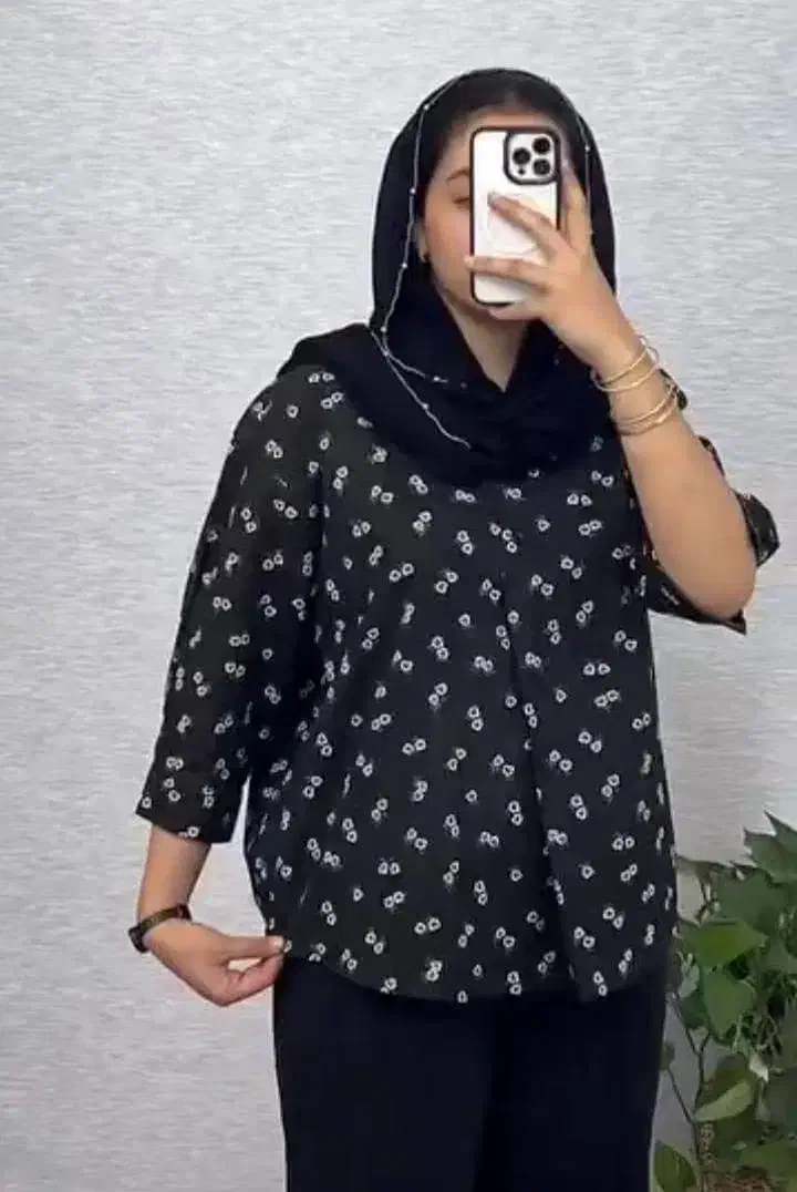 شومیز گلی لینن فری سایز مناسب 36تا48|لباس|شیراز, شاپورجان|دیوار