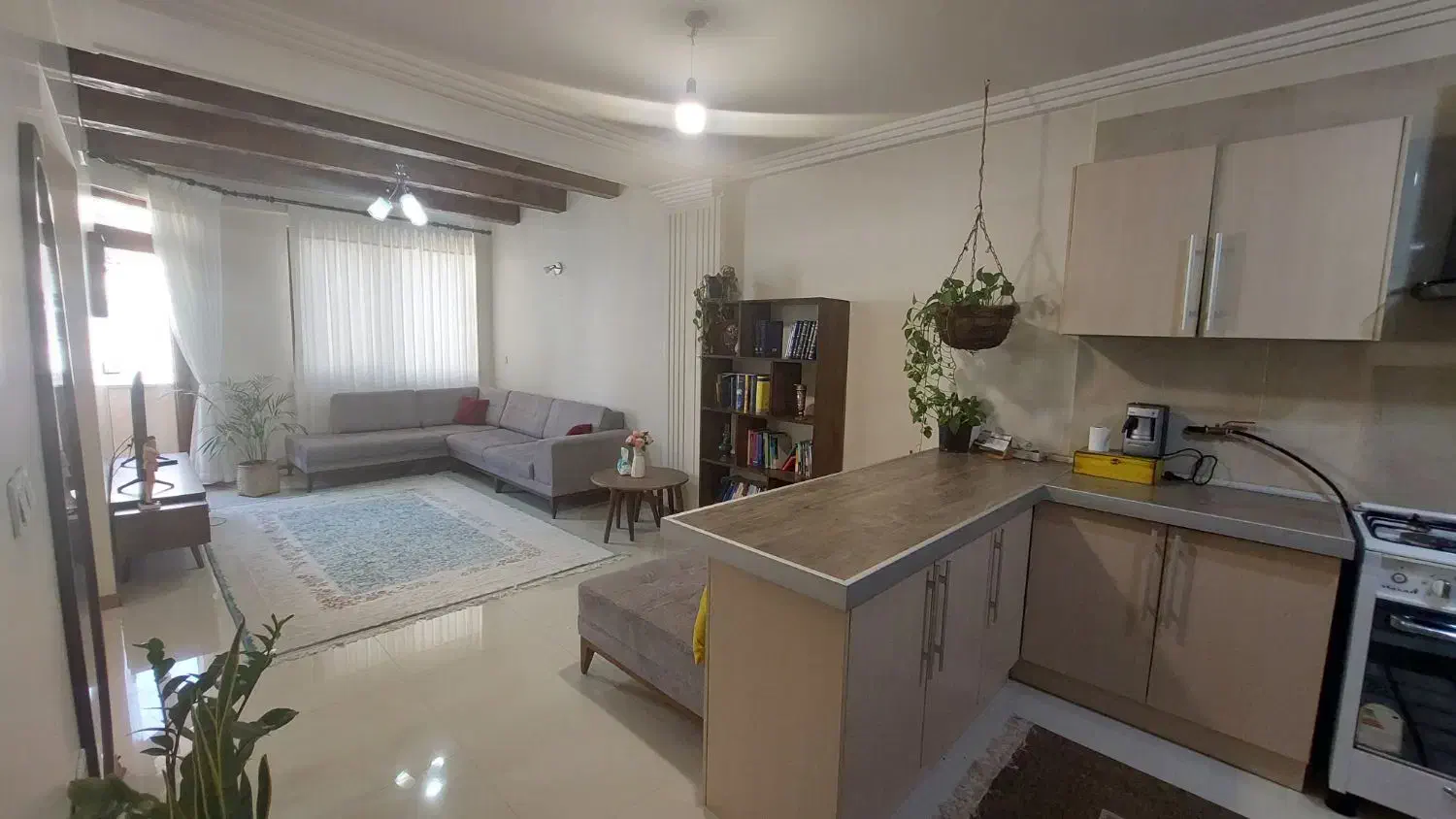 قبا* ۵۵ متر ۱ خواب / امکانات کامل (نور ونقشه عالی)