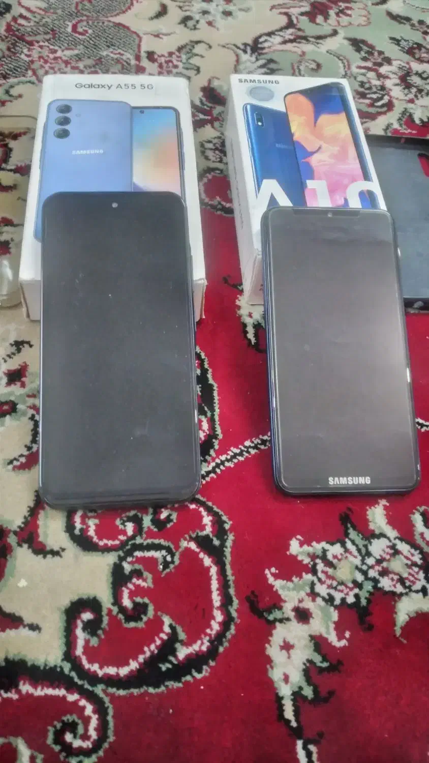 دو عدد گوشی در حد نوA55وA10|موبایل|بروجرد, |دیوار