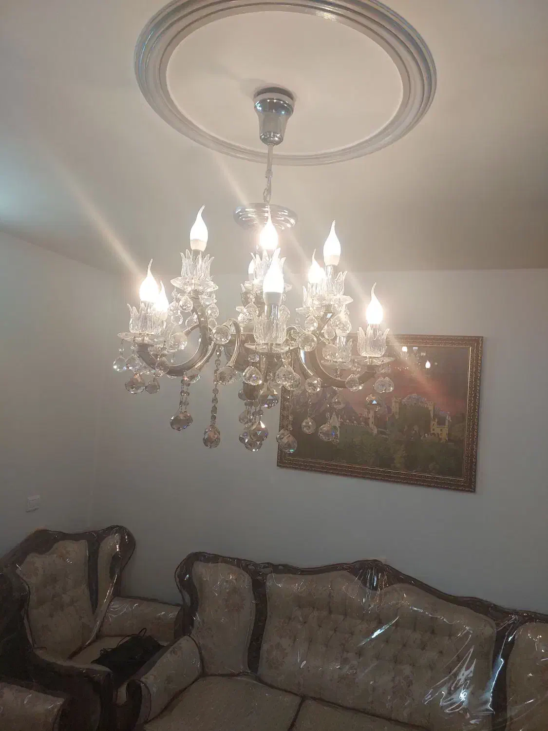 یک جفت لوستر ۶ شاخه|لوستر و چراغ آویز|تهران, جنت‌آباد شمالی|دیوار