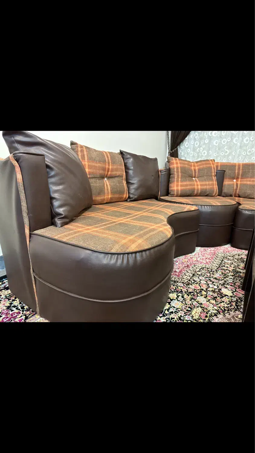 مبل ال راحتی چرم|مبلمان خانگی و میز عسلی|ساری, |دیوار