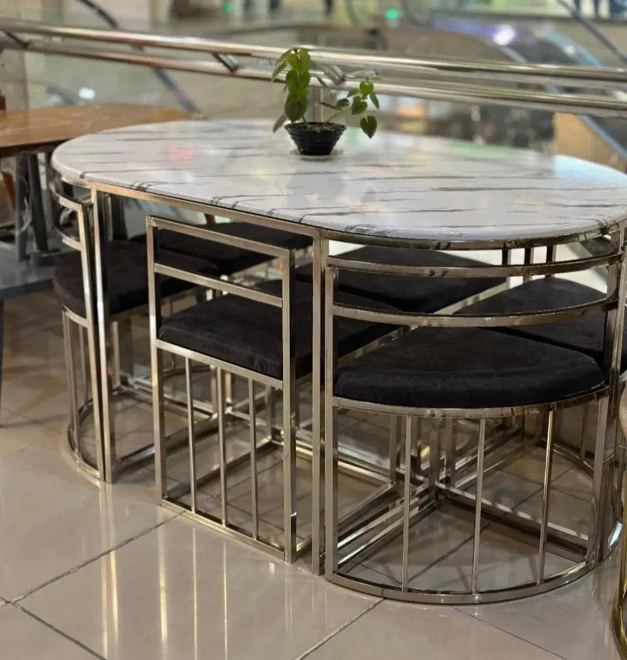 میز غذا خوری کمجا فلزی|میز و صندلی غذاخوری|اهواز, آسیاباد|دیوار