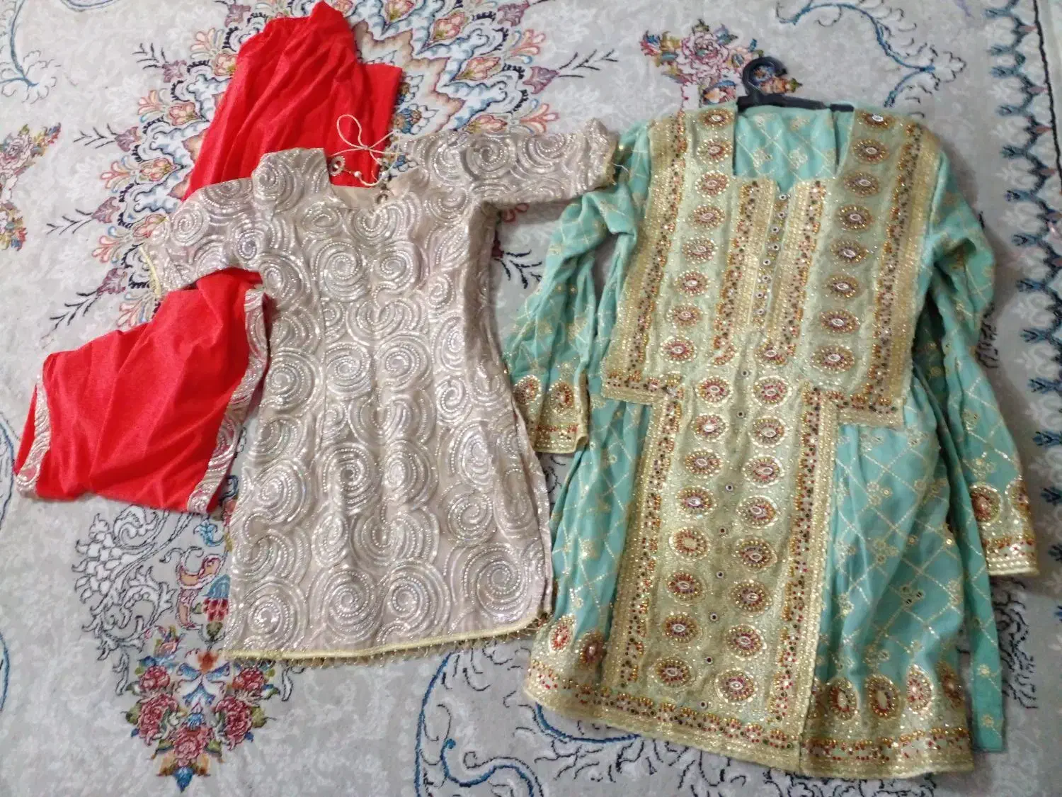 لباس هندی دوخته شده کاملانو|لباس|بیرجند, |دیوار