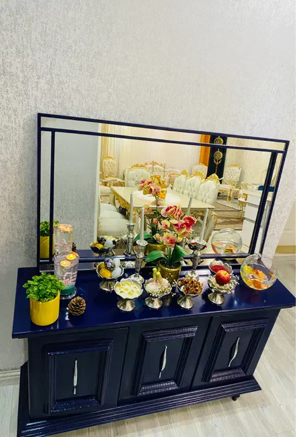 آینه کنسول|بوفه، ویترین، کنسول|تبریز, |دیوار