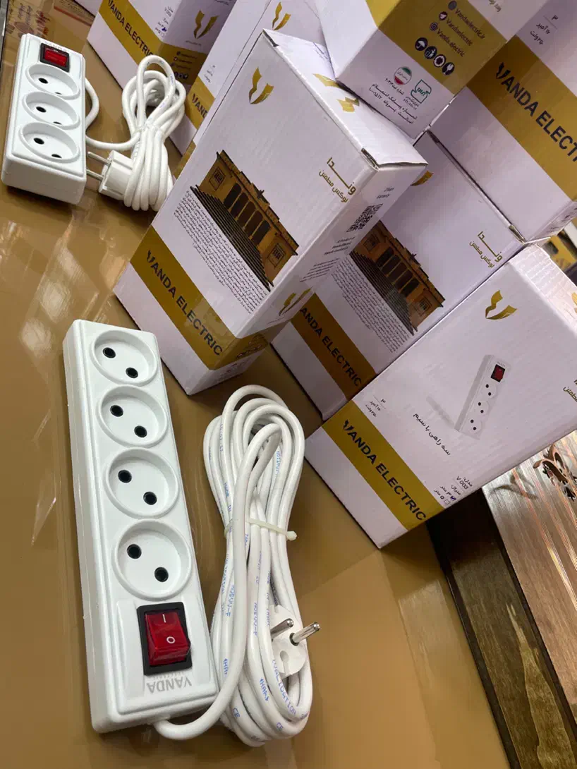 ۳ راهی وندا کابل ۳ متری استاندارد  کلید قطع وصل|مصالح و تجهیزات ساختمان|ملایر, |دیوار