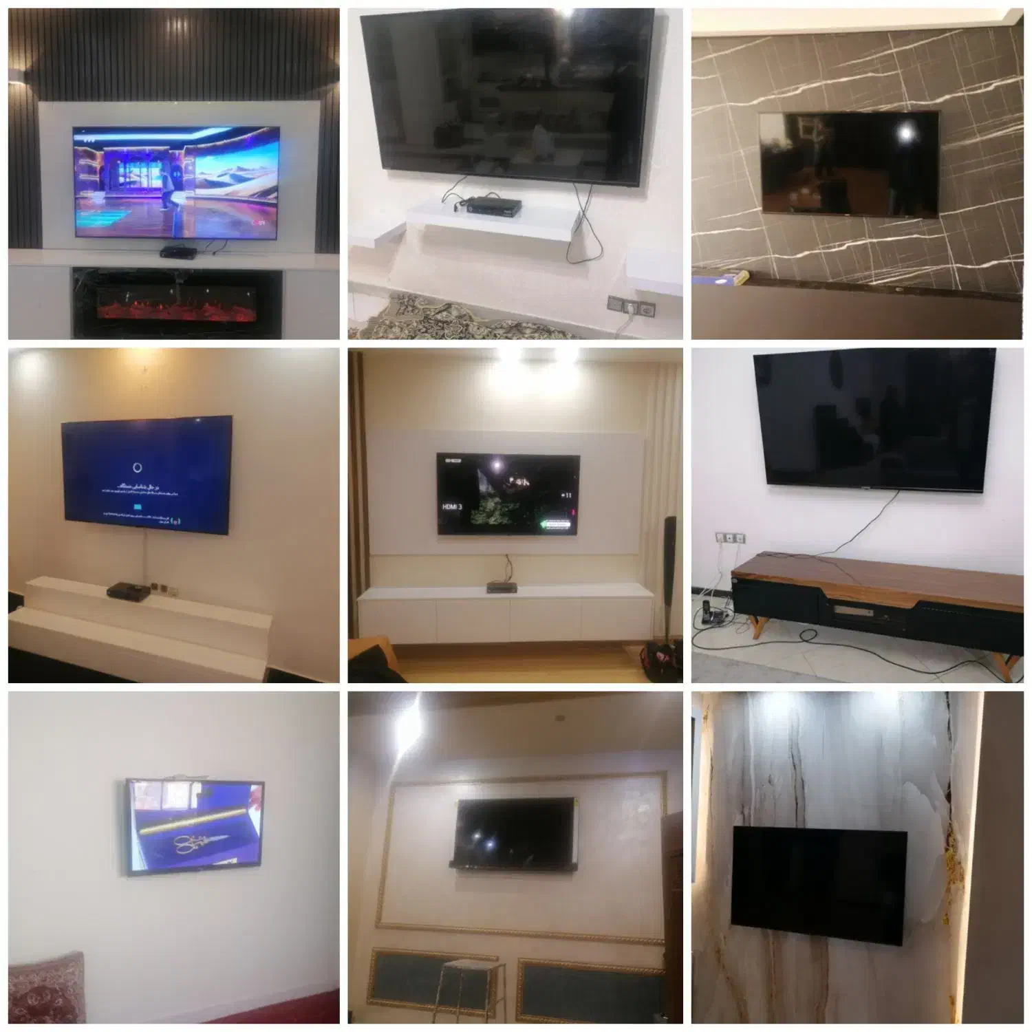 نصب (نصاب) انواع براکت و تلویزیون روی دیوار|خدمات پیشه و مهارت|کرج, گلشهر|دیوار