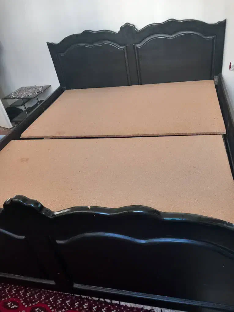 تخت دو نفره تمام چوب|تخت و سرویس خواب|اردبیل, |دیوار