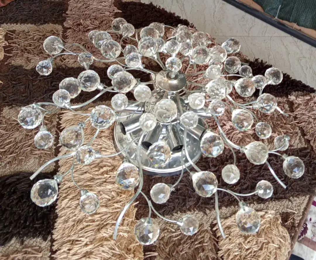 لوستر کریستالی 5عدد|لوستر و چراغ آویز|بندرعباس, |دیوار