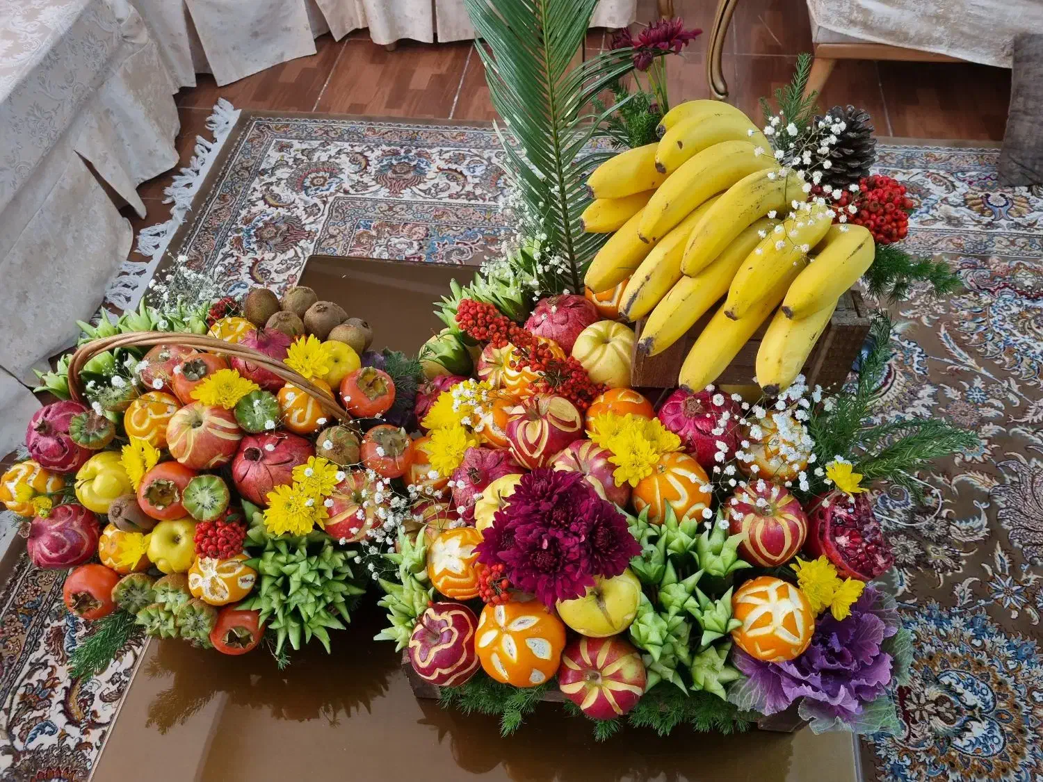 سبد میوه و سینی سالاد|خدمات پذیرایی، مراسم|کرمانشاه, |دیوار