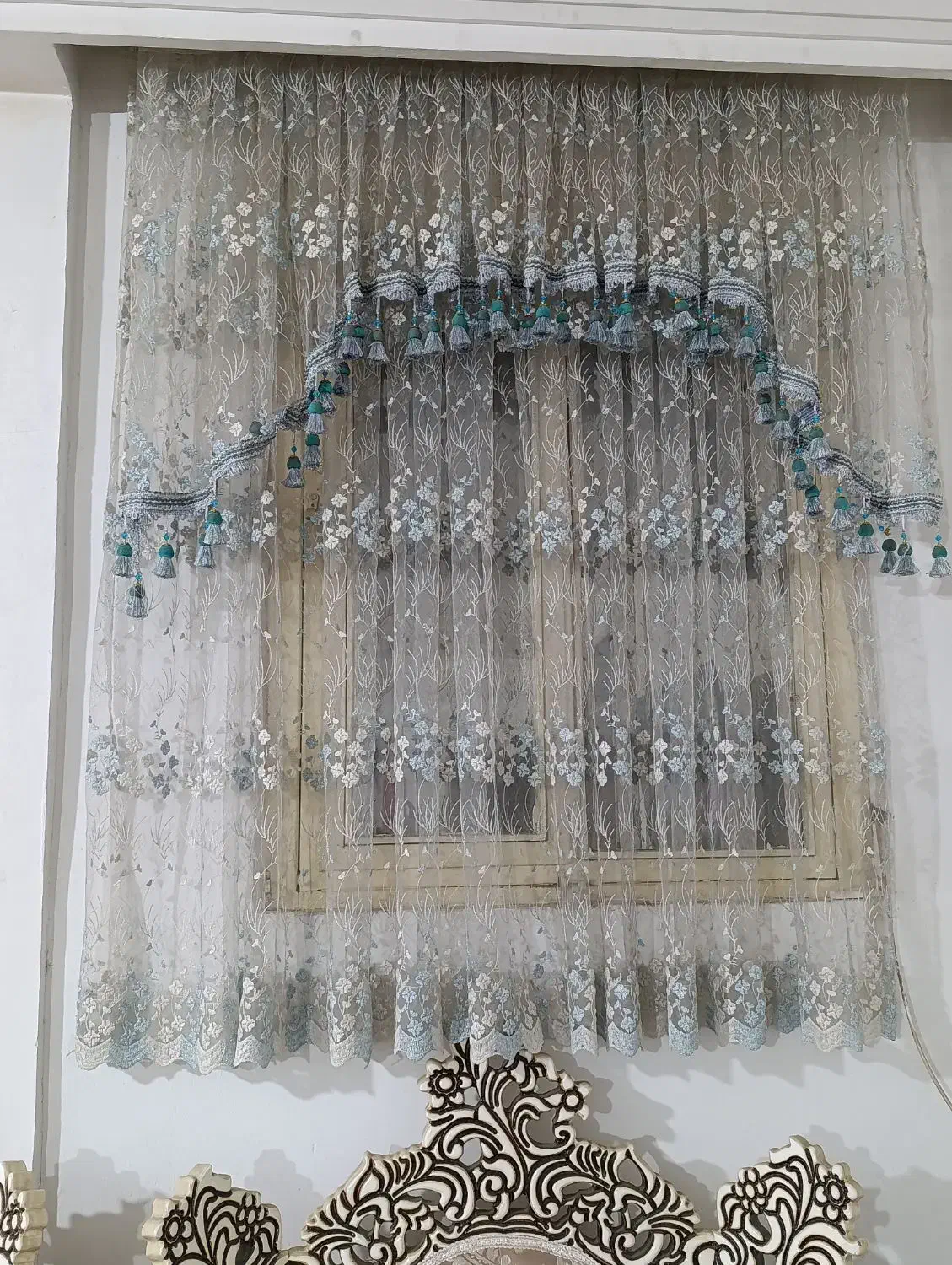 دو جفت پرده ۱ در۱ نو|پرده، رانر، رومیزی|پاکدشت, پاکدشت (مامازند)|دیوار