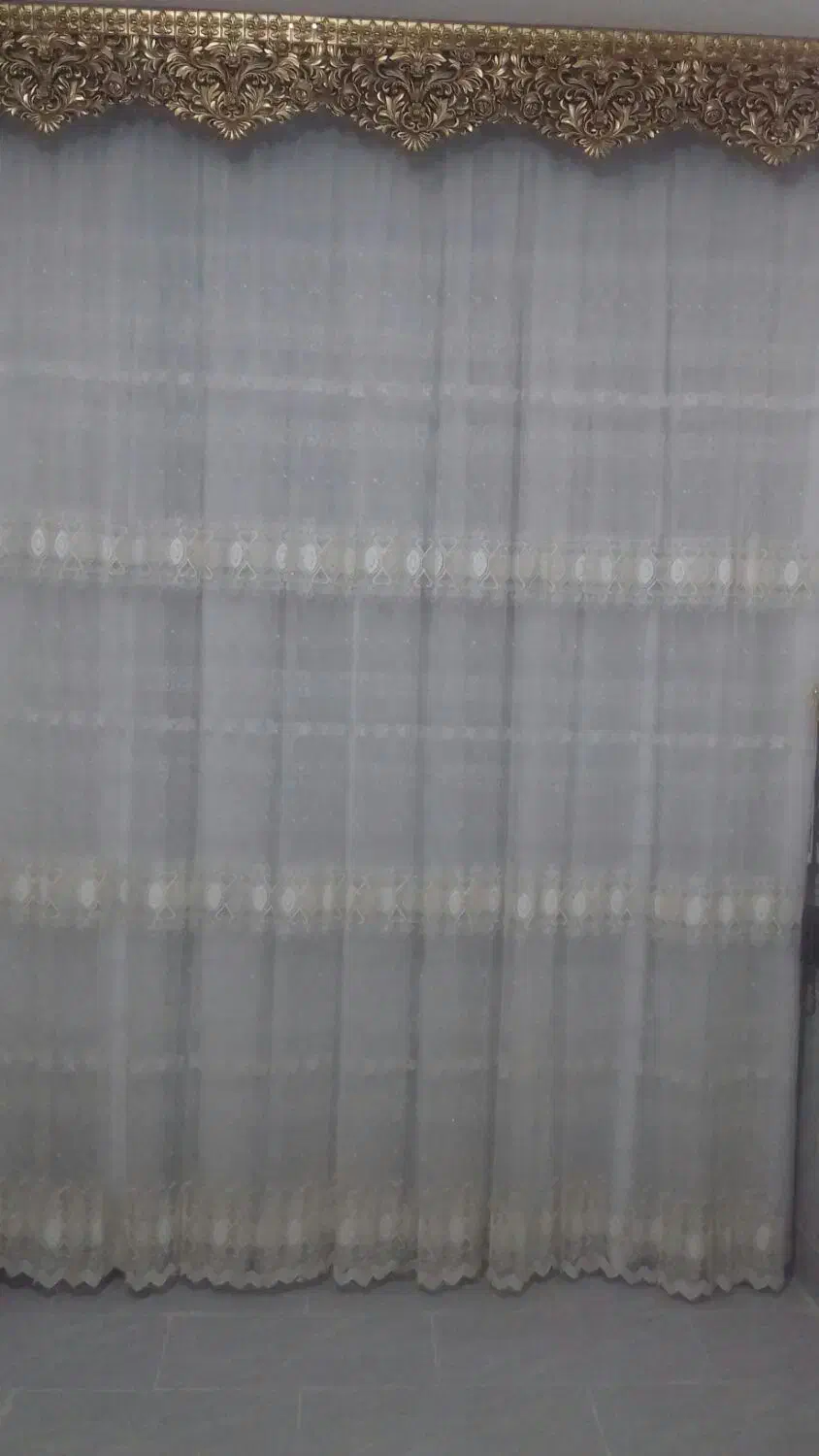 پرده سالن تمیز با کتیبه طلایی|پرده، رانر، رومیزی|رودشت (اصفهان), |دیوار