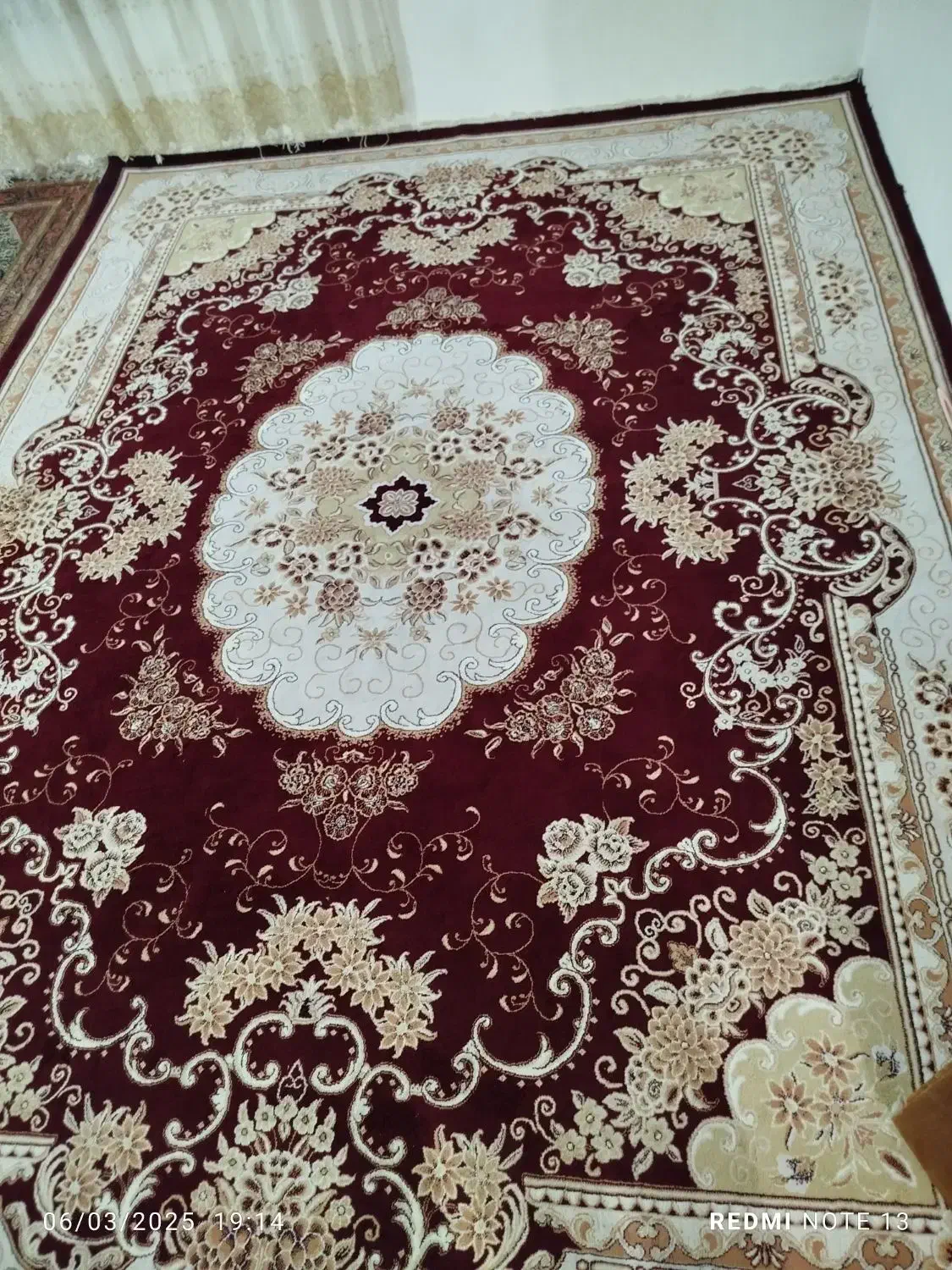 فرش ۱۲ متری،درحد نو|فرش|پارس‌آباد, |دیوار