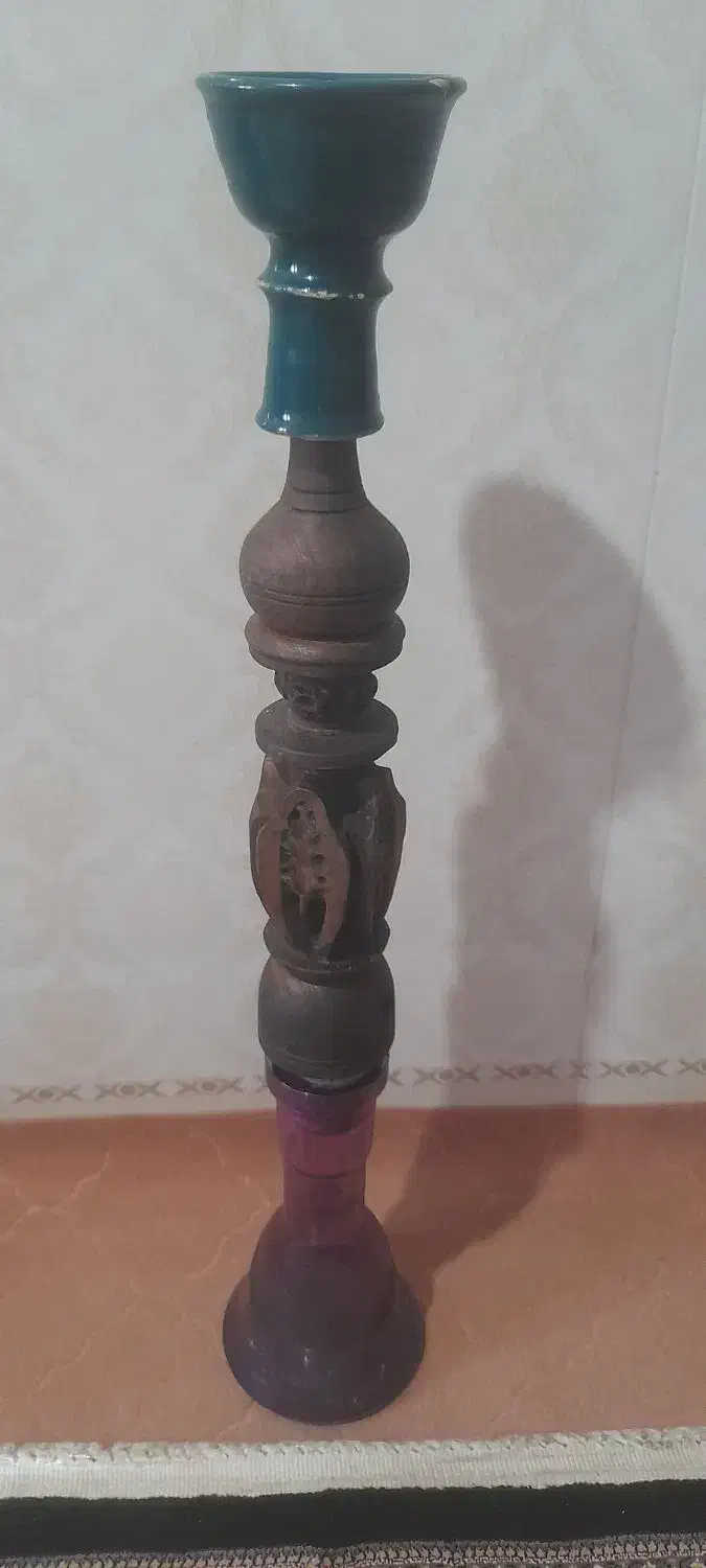 قلیان چوبی طرح دار|کلکسیون و سرگرمی|اردبیل, |دیوار