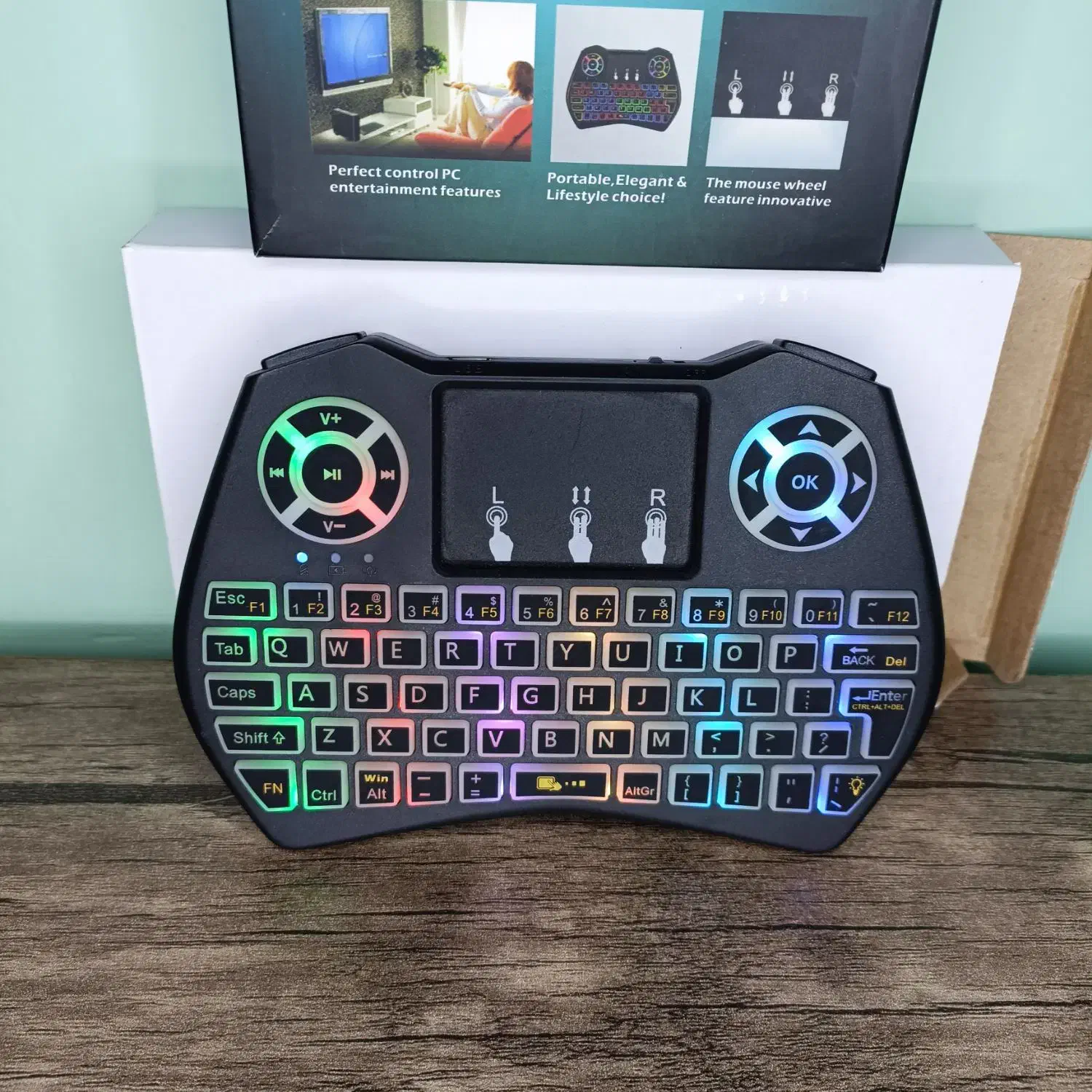 مینی کیبورد بیسیم RGB|قطعات و لوازم جانبی رایانه|کرج, شهرک بهارستان|دیوار