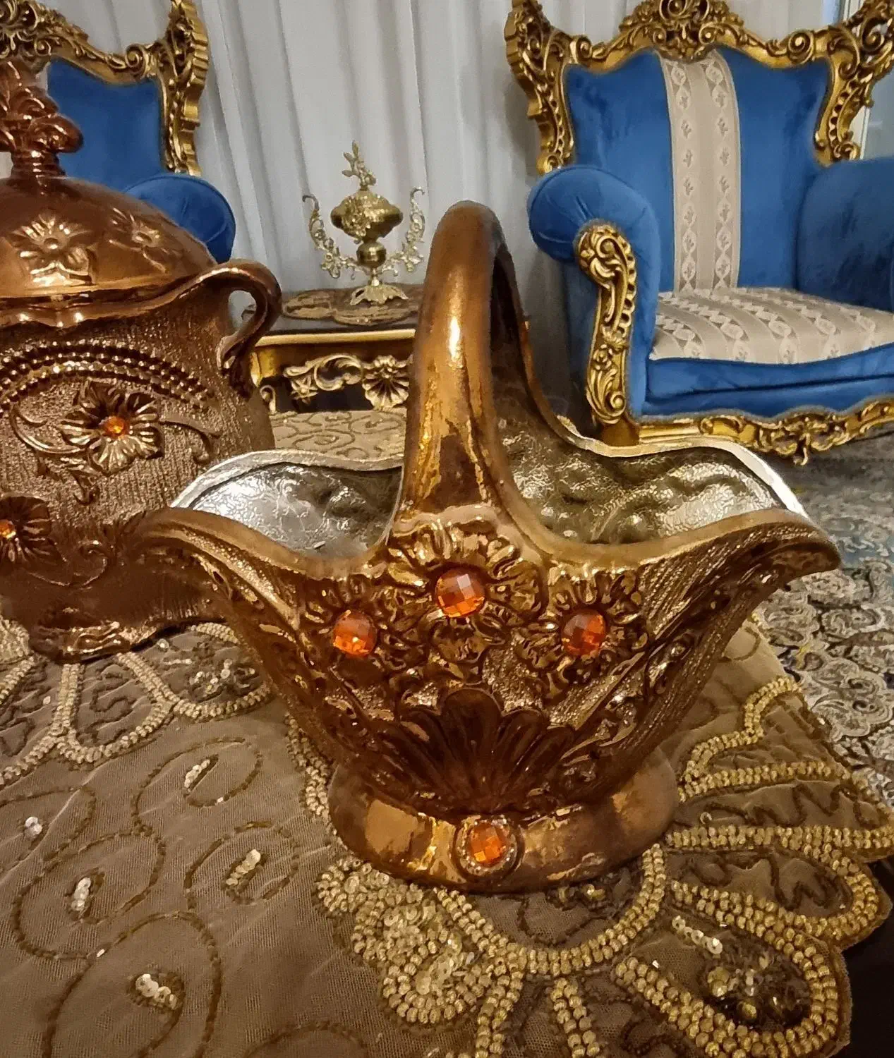 دکوری ،کتری وقوری ،ظرف و ظروف نو|ظروف سرو و پذیرایی|قم, باغ کرباسی|دیوار