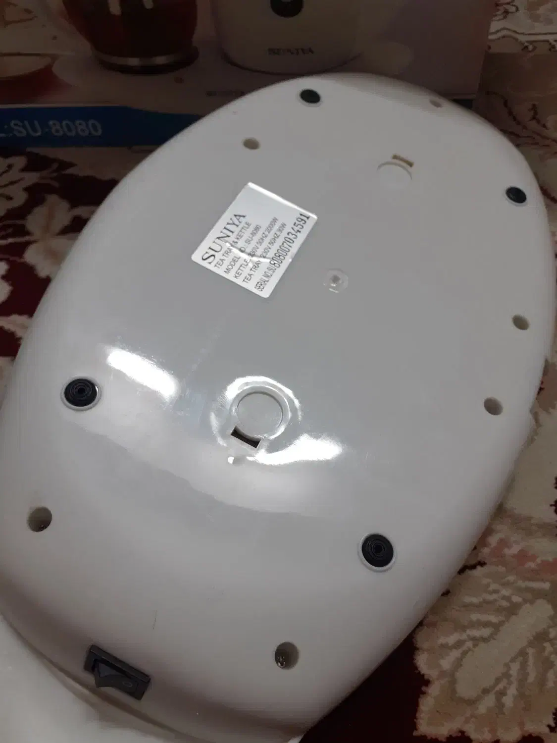 چای ساز برند SUNIYA در حد نو با کارتن|سماور، چایساز، قهوهساز|قم, زنبیل آباد|دیوار