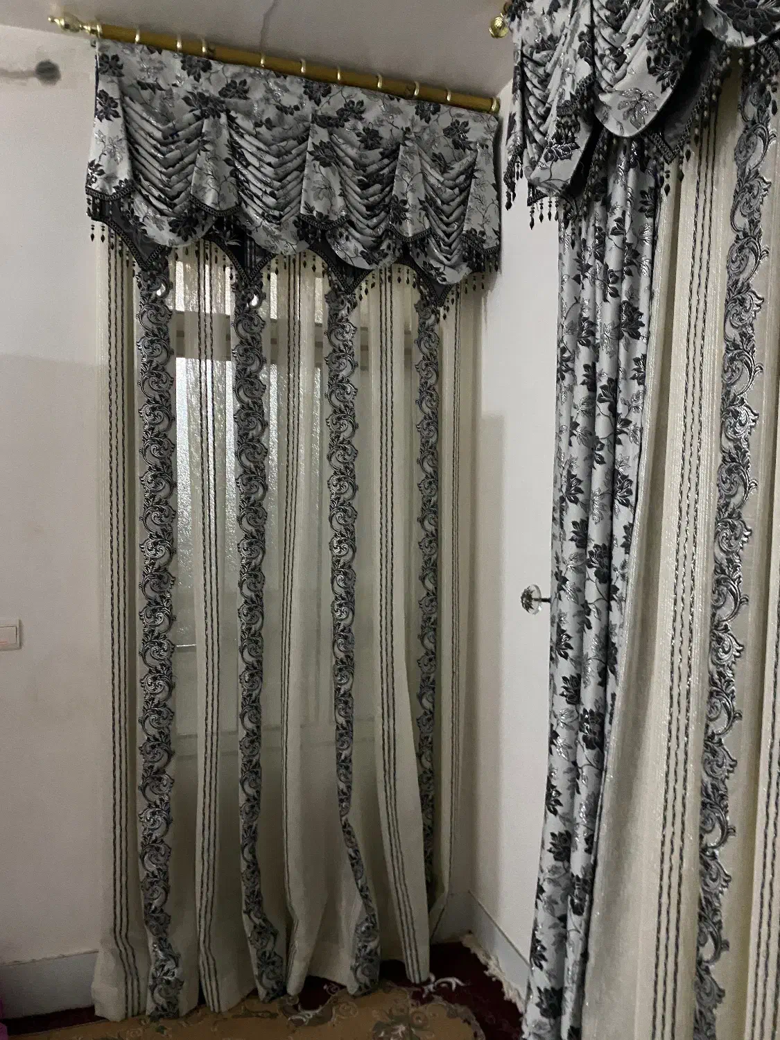 پرده حال و پذیرایی در حد نو|پرده، رانر، رومیزی|گنبد کاووس, |دیوار