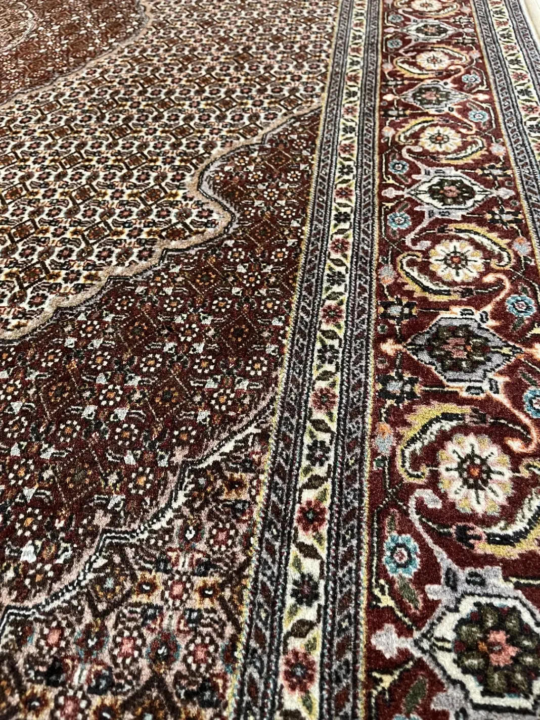 فرش دستبافت جفت ۶ متری گل ابریشم|فرش|تهران, هوانیروز|دیوار