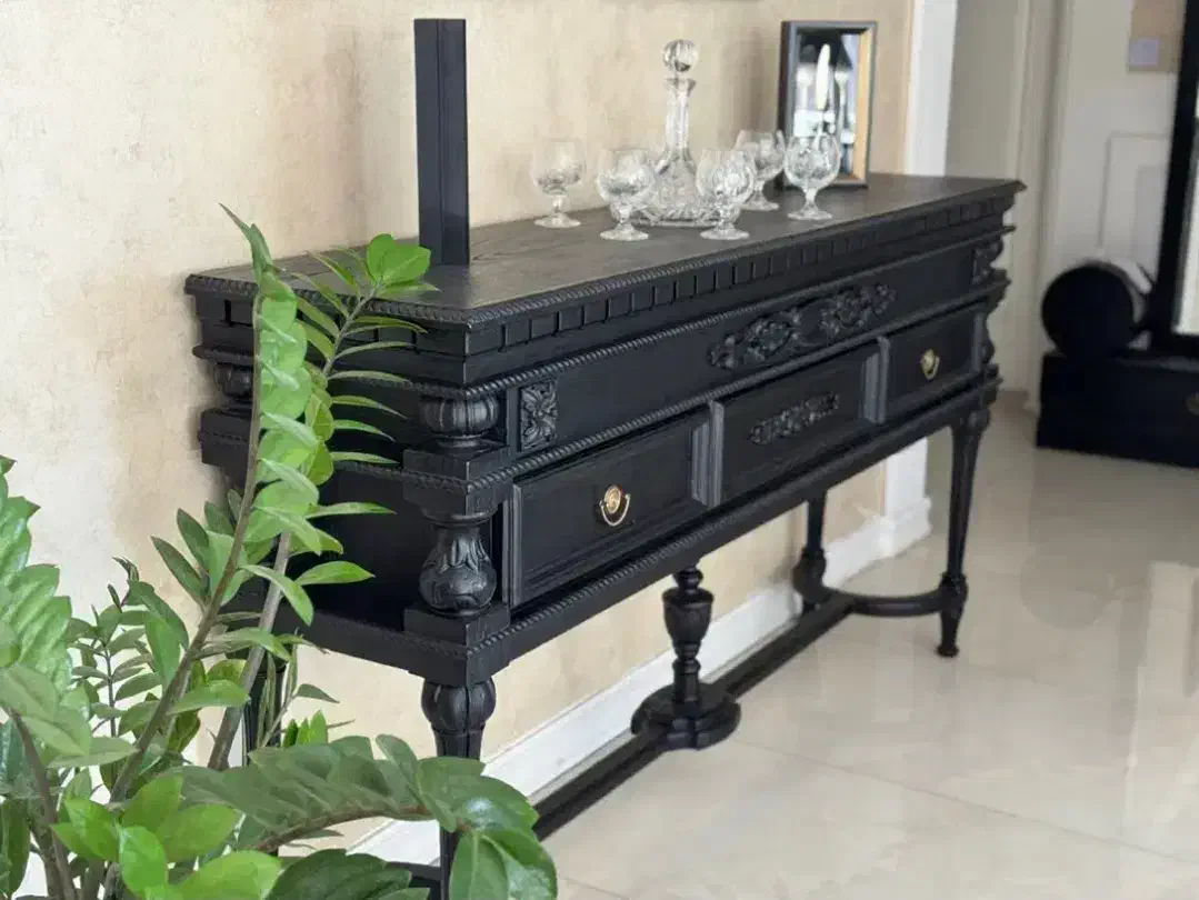 کنسول چوبی بصورت خام و رنگ شده|بوفه، ویترین، کنسول|مشهد, یاس|دیوار